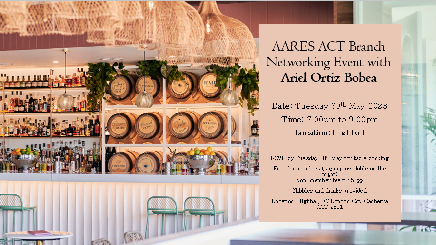 Thumbnail for AARES Networking Event with guest Ariel Ortiz-Bobea
